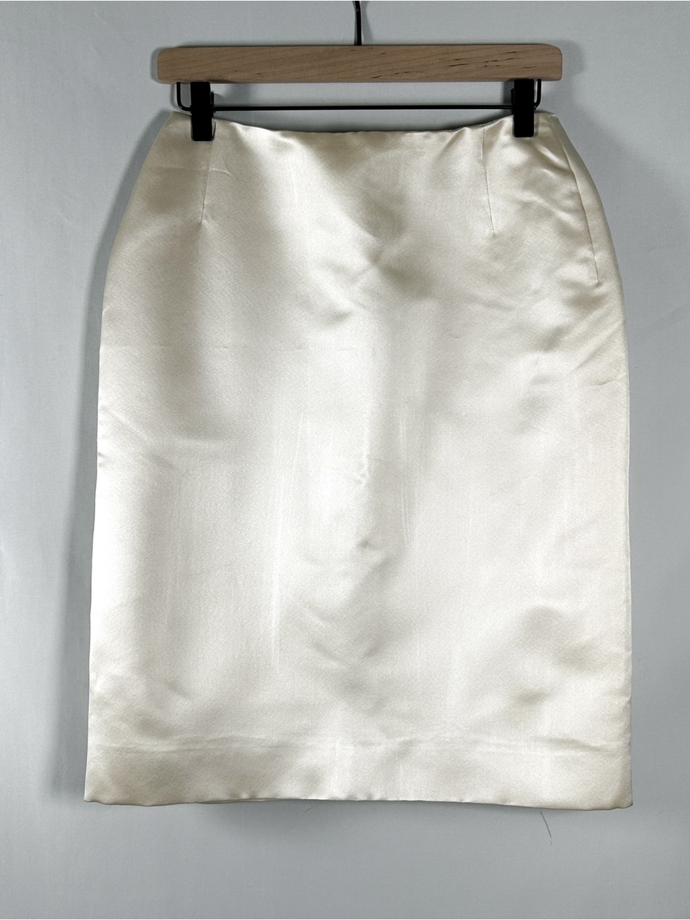 Vintage Oscar de la Renta Silk Satin Pencil Skirt